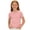 Pink, variant on Ribbed Tops for Girls Short Sleeve Cute Cozy T-Shirt Slim Fit Tee Shirt for Kids 5-16 Years