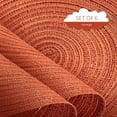 thumbnail image 3 of Round Braided Placemats Set of 8 Place mats for Dining Tables Woven Heat Resistant Table Mats 15 inch for Fall (E Brown, 8pcs), 3 of 13