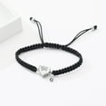 thumbnail image 5 of Glass Heart Locket Braided Rope Bracelet Cremation Jewelry For Ashes Bracelets Funeral Urn Bracelet for Ashes Holder, 5 of 7