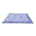 thumbnail image 2 of Ahgly Company Machine Washable Indoor Rectangle Oriental Blue Traditional Area Rugs, 7' x 10', 2 of 4