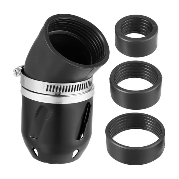 Unique Bargains Motorcycle Air Filter 26/35/42/48mm ID 90x60mm Universal for Motorcycle ATV Aluminum Alloy Black