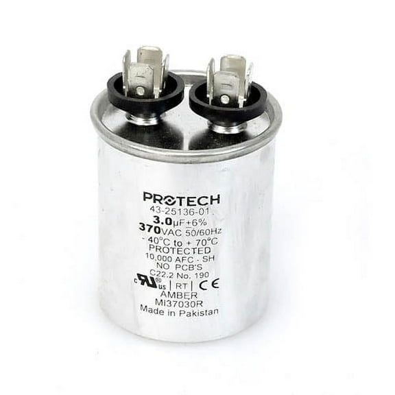 43-25136-20 - OEM Rheem Round Run Capacitor 3 uf 370 Volt