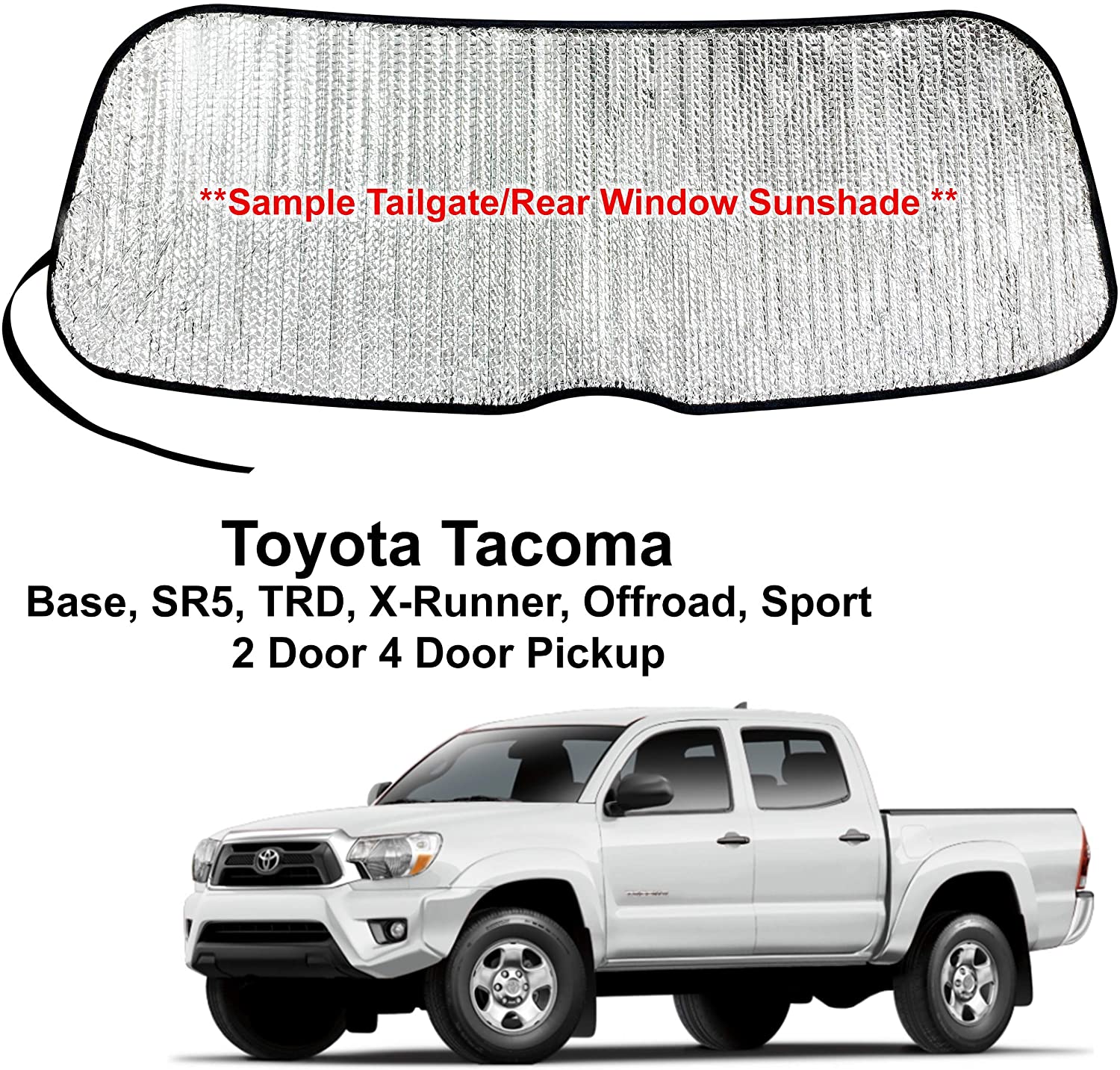 Tailgate Sunshade for 20052015 Toyota All Cab Types