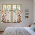 thumbnail image 4 of Easter Tier Curtains, Retro Rabbit Egg Tree Leaves Painting Spring Light Filtering Kitchen Curtains, 2Pcs Rod Pocket Half Window Treatments Panels for Sink Cafe Cabinet Basement 27.5x45 Inches, 4 of 9