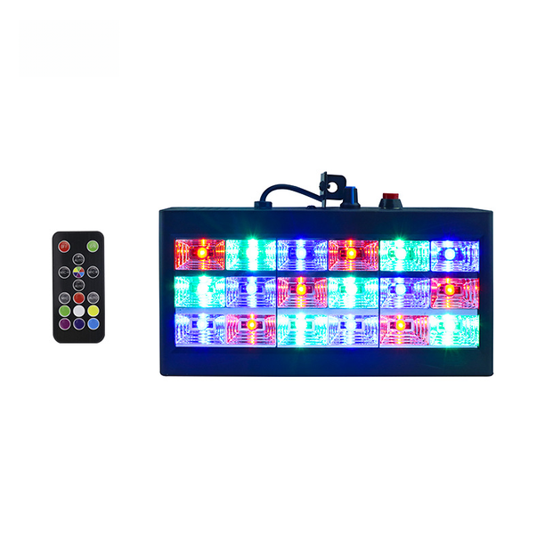 Luz LED para escenario, barra de luz estroboscópica de 18 rejillas, luz para DJ, luz de flash colorida, luz ktv, equipo de sala de karaoke