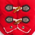 thumbnail image 3 of Ropa para mascotas perro gato otoño invierno ropa cuerno botón ropa para perro con capucha rojo XL, 3 of 5