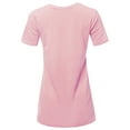 thumbnail image 3 of A2Y Women's Basic Solid Premium Cotton Short Sleeve V-neck T Shirt Tee Tops Dusty Pink M, 3 of 6