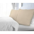 thumbnail image 3 of Royale Linens Queen Pillowcase Set of 2 - Bed Pillow Cover - 20" x 30" - Sand Pillowcases - 1800 Brushed Microfiber, Wrinkle & Fade Resistant - Soft & Cozy- Queen Size Pillow Case (Queen, Sand) Sand Queen Pillow Case, 3 of 9