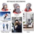 thumbnail image 6 of Vorkoi Women's Plush Lined Hat, Scarf & Glove Set, Multi-Color, 4-Piece, 6 of 8