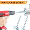 thumbnail image 1 of 2Pcs PVC Plumbing Reamer Socket Saver, 1.5In, 2in Bits PVC Pipe Removes Tool Set, Broken Plastic Pipe, 1 of 5