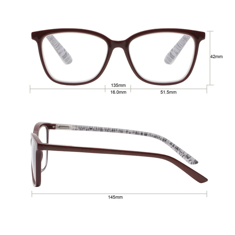 Rz by Rachel Zoe Womens Cateye Reading Glasses with Case, Green