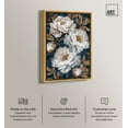 thumbnail image 2 of Golden Emblems in White II Canvas Luxury Floral Art by Art Remedy, Gold Frame, 24" x 36", 2 of 7