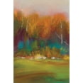 thumbnail image 2 of Dilbeck, Nikki 23x32 Gold Ornate Wood Framed with Double Matting Museum Art Print Titled - Fall Woods II, 2 of 4