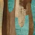 thumbnail image 2 of Baker, Kevin 26x26 White Modern Wood Framed Museum Art Print Titled - Aqua Turns II, 2 of 4