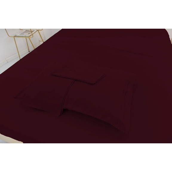 Twin XL Size Bamboo Derived Rayon Bed Sheet Set - Softer than Cotton Sheets Twin Size - Wrinkle Free - 16" Deep Pockets - 3 Piece - 1 Fitted Sheet, 1 Flat, 1 Pillowcases Twin XL Eggplant