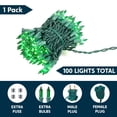 thumbnail image 2 of Guirnalda Navideña Joiedomi Verde 100 Luces 6.8 m, 2 of 7