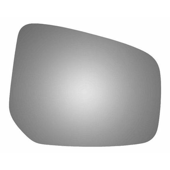Convex Passenger Side Replacement Mirror Glass for 14-15 Mitsubishi Mirage W/O Baking Plate