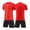 Red, variant on Toddler Soccer Jerseys Set 2 Piece Sports Team Suit for Kids School Uniforms Personalized Shirts Gym Training Mesh Shorts Running Outfits for Basketball Running Boys Clothes