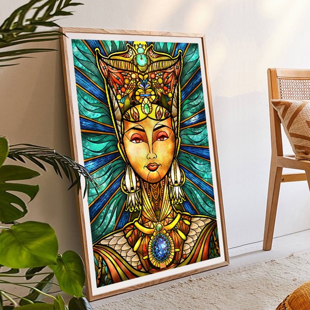 Cuadro de diamantes de imitación 5D DIY chica antigua mosaico diamante pintura arte póster Kit Likrtyny decoración de arte