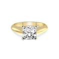 thumbnail image 3 of 3 Carat IGI Certified Radiant Shape Lab Grown Diamond Engagement Ring | 14K Yellow Gold |Eloise Solitaire Knife Edge Lab Diamond Ring | FG-VS1-VS2 Quality Friendly Diamonds, 3 of 5