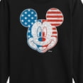 thumbnail image 3 of Disney - Americana - Mickey Face Stars And Stripes - Toddler And Youth Long Sleeve Graphic T-Shirt, 3 of 5