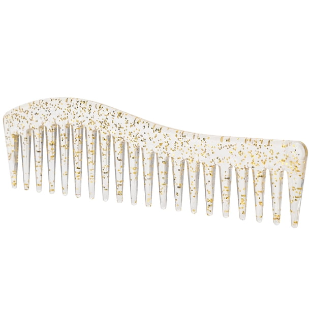 Peine De Dientes Anchos, Peine De Plástico Para Desenredar El Cabello Peine Desenredador Sin Peine De Dientes Anchos Grande Para Desenredar El Cabello Rizado, Mojado, Seco