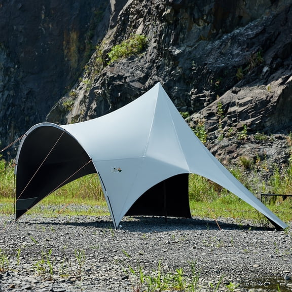 Camping Tarp with Poles UPF 50 Protection Waterproof Outdoor Canopy Tent for Camping Picnic