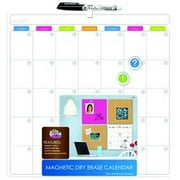 Mega Brands America 1385OUA-4 Magnetic Dry Erase Calendar 14x14x.25 White