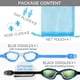 thumbnail image 3 of Gafas de natación, negras o azules, gafas de natación para adultos, hombres, mujeres, jóvenes, niños, niños, con antivaho, impermeables, lentes de protección brillar Hogar, 3 of 5