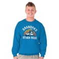 thumbnail image 3 of Golfer Grandpas Other Ride Golf Cart Men's Crewneck Sweatshirt Brisco Brands L, 3 of 6