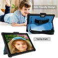 thumbnail image 6 of SOATUTO for Microsoft Surface Pro 7 Plus Pro 7 6 5 4 12.3 inch Tablet Hard Back Cover with Pen Holder Shoulder / Hand Strap and HD Clear Tempered Glasss Screen Protector Film - Black+Blue/1 Pcs, 6 of 6