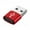 Red, variant on 4PCS USB-C / Type-C Female To USB 2.0 Male Aluminum Alloy Adapter, Support Charging & Transmission