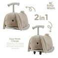 Yvolution My Buddy Roller 2-in-1 Rabbit Plush Ride-On Toy, Rocker ...