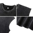 thumbnail image 3 of YLSDY Mens Cotton Workout Gym Tank Top Sleeveless Cut Off Muscle Shirts Tshirts Running Beach Loose Fit Tees Solid Color T Shirts Black L, 3 of 5
