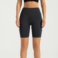 thumbnail image 2 of Kopltyrfg High Waist Biker Swim Shorts — Womens Quick Dry Multi-Sport Jammers Dark Gray XL, 2 of 9
