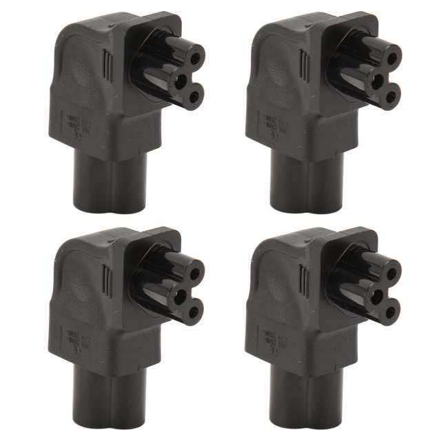 IEC320 C6 Male To C5 Female Power Adapter, IEC320 C6 To IEC320 C5 Power Adapter Heat 250V For Desk Lamps