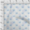 thumbnail image 2 of oneOone Cotton Cambric Light Blue Fabric Watercolor Floral Craft Projects Decor Fabric Printed By The Yard 56 Inch Wide, 2 of 4
