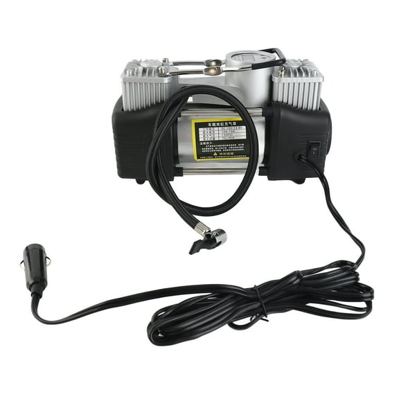 Double Cylinder High Pressure Car Pump Electric Auto Tyre Inflator Pump Digital Display Inflator Pump