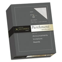 Southworth 974C 24 lbs. Bond Weight 8.5 in. x 11 in. Parchment Specialty Paper - Gray (500/Box)