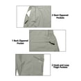 thumbnail image 5 of Little Donkey Andy Men's Lightweight Waterproof Rain Pants Breathable Hiking Pant for Outdoor Fishing Rock Gray XL, 5 of 6