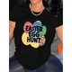 thumbnail image 1 of Women's Easter Egg Hunt Graphic Tee - Casual Round Neck, Short Sleeve, Stretchy Polyester-Spandex Blend, Machine Washable, Colorful Print, Perfect for Spring/Summer Tee For Adult, Men, Women, Teen, T, 1 of 6