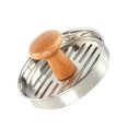 thumbnail image 4 of OUNONA Moule à Burger en Acier Inoxydable pour Barbecue Extérieur 1Ensemble, 4 of 6