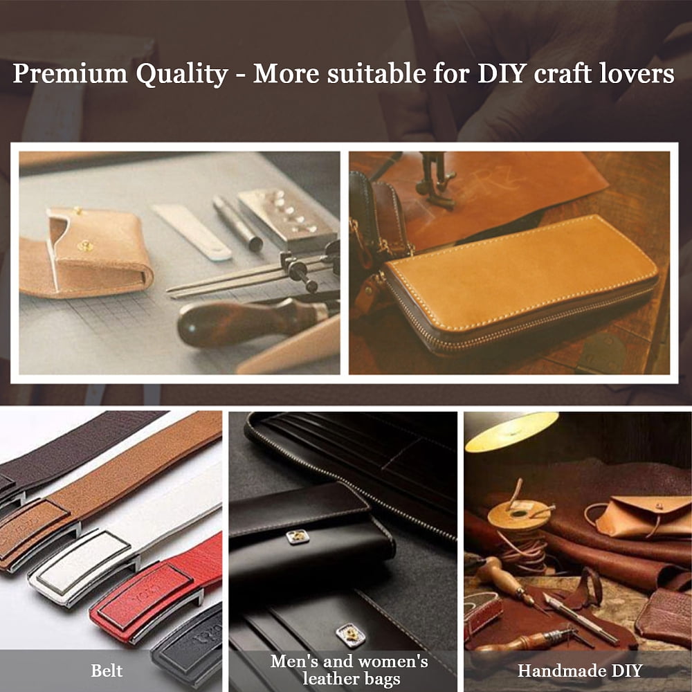 Imitation Leather Fabric for Garment Accessories Coconut Brown 135x30x0.12cm DIY