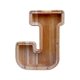 thumbnail image 2 of Lata de ahorros de madera con letras en inglés, lata de ahorros de vidrio transparente, alcancía, 2 of 6