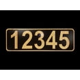 thumbnail image 3 of Curb-N-Sign Reflective 911 Address Sign for Mailbox, Single/Double Sided, Solid Aluminum, Custom and Pre-Drilled signs Horizontal/Vertical, 5 Year Warranty (Single Sided (Horizontal, Bronze), 3 of 9