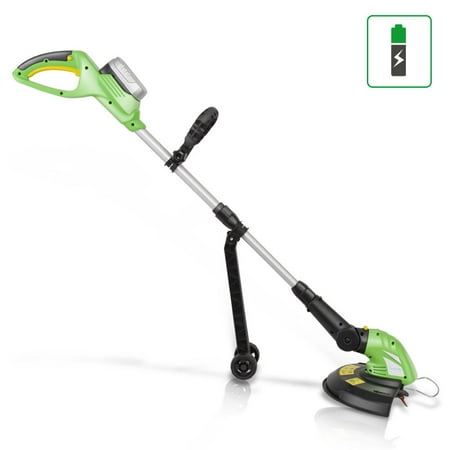 SereneLife PSLCGM25 - Cordless Trimmer Weed Whacker - Electric Grass Edger String Trimmer with 18V Battery, Replaceable String Cutter
