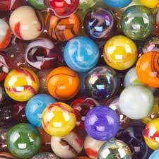 BULK LOT 2 POUNDS ONE INCH SHOOTER MARBLES BUTTERFLY MEGA MARBLES FREE SHIPPING 