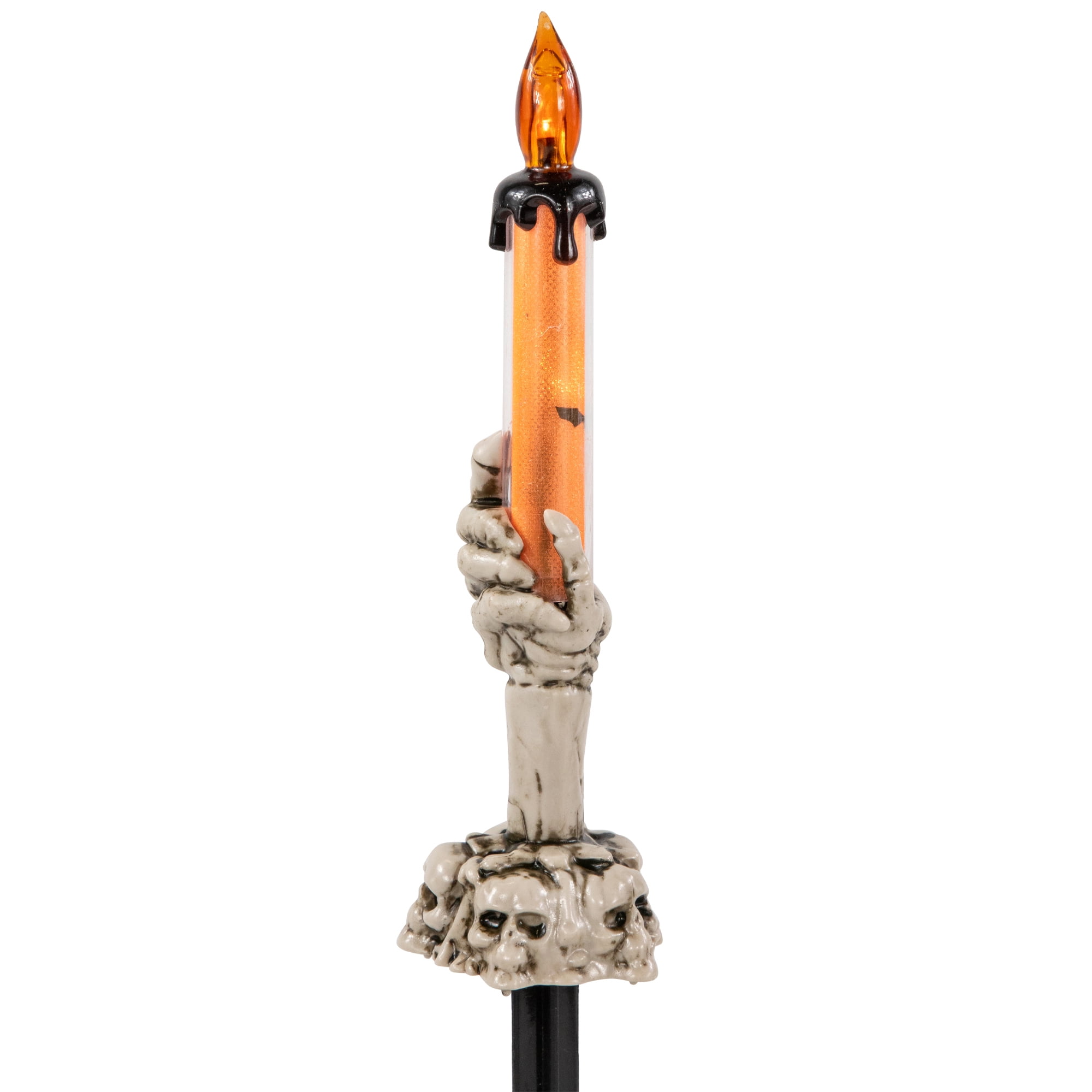 Northlight LED Lighted Skeleton Candle Halloween Decorations – 8.75' - Set of 6