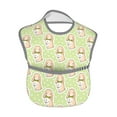 thumbnail image 2 of Hirioo Rabbit With Tie for Baby Waterproof Pocket Bib Adjustable Closed for Babies Toddlers with Large Pocket 6-24Months, 2 of 8