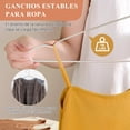 thumbnail image 3 of PLYSDI 50 Ganchos para Ropa Perchas, 42 cm Inoxidable Perchas Metalicos, Perchas para Ropa Ligero Resistente y Duradera, Hangers Universal Antideslizante con Ranura en U (50), 3 of 7